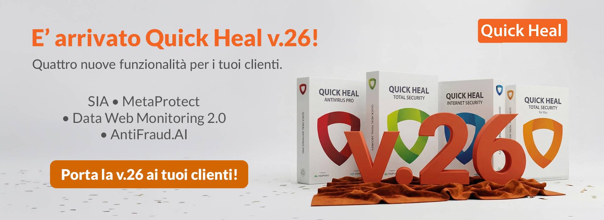 Quick Heal V.26 è arrivato Quick Heal Versione 26