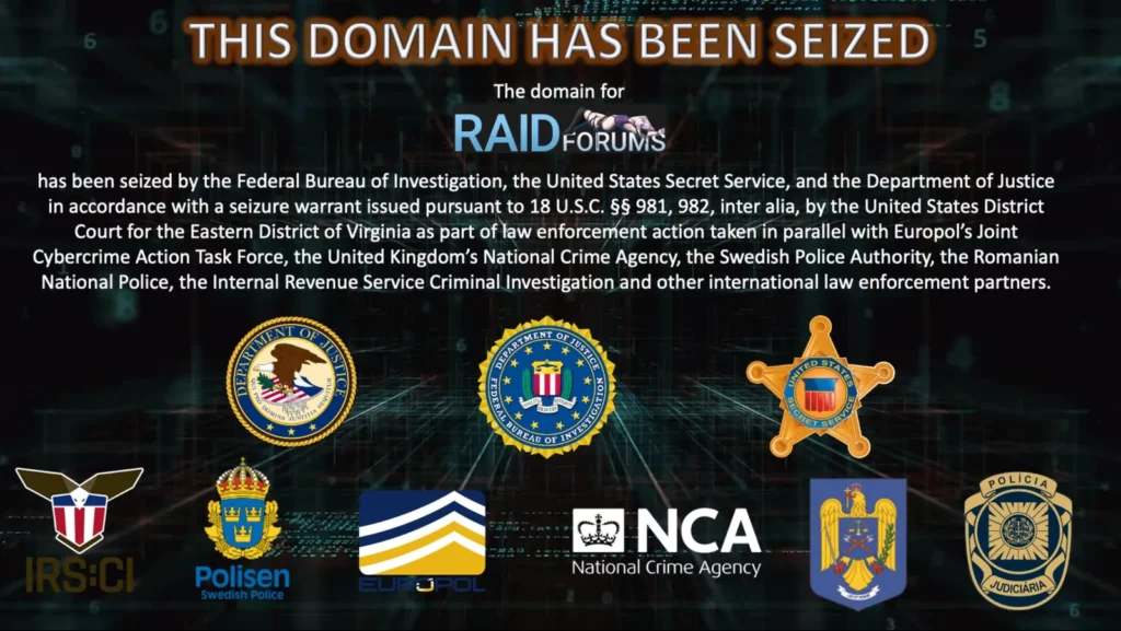 "This domain has been seized": la chiusura di Raid Forum