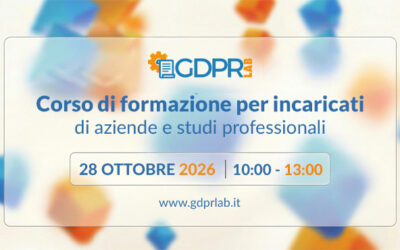Corso di formazione incaricati privacy 28/10/2026