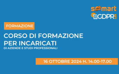 Corso di formazione incaricati privacy 16/10/2024