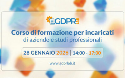 Corso di formazione incaricati privacy 28/01/2026