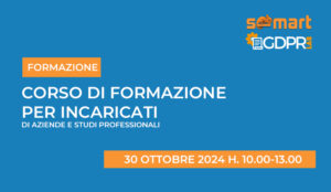 Corso di formazione incaricati privacy 30/10/2024