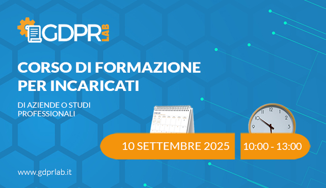 Corso di formazione incaricati privacy 24/09/2025