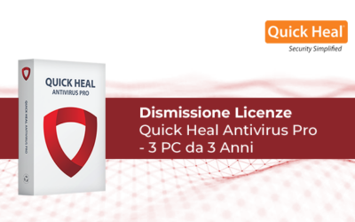 [ AVVISO ] Quick Heal – Dismissione Licenze Quick Heal Antivirus Pro 3 PC da 3 Anni