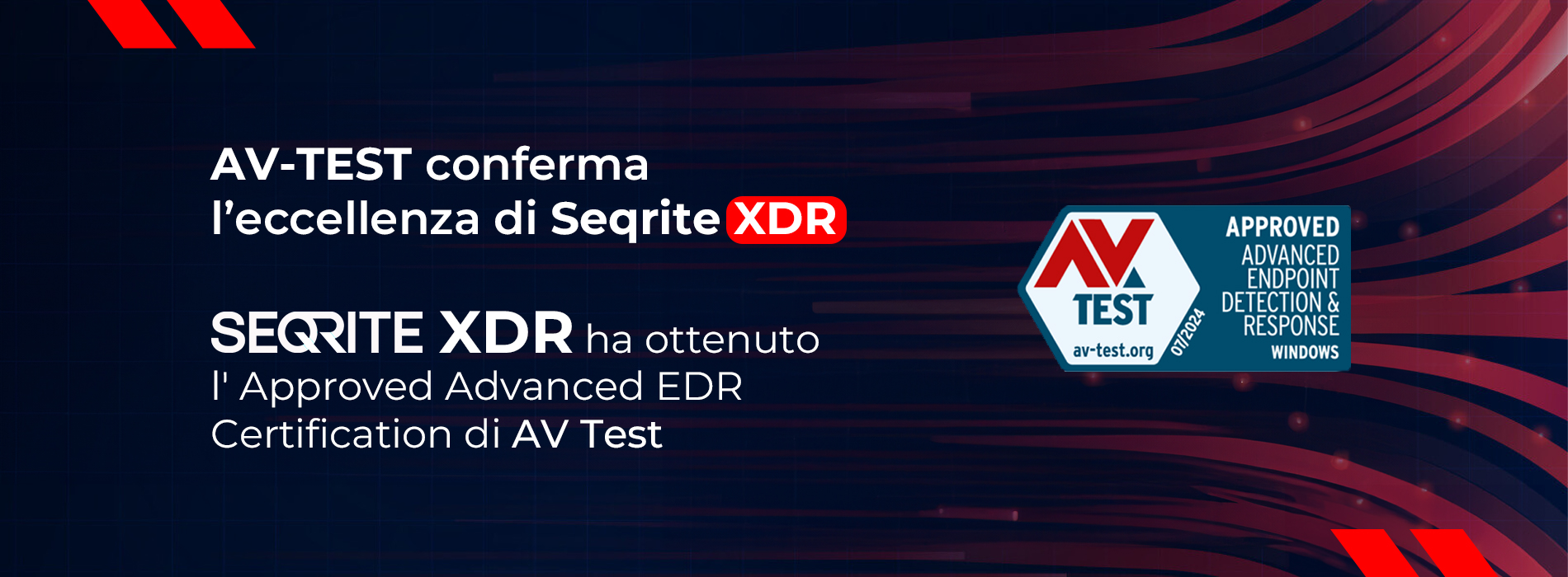 Seqrite XDR ha ottenuto l’ Approved Advanced EDR Certification di AV Test