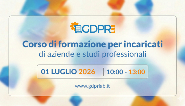 Corso di formazione incaricati privacy 01/07/2026